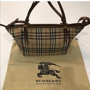 Burberry Horseferry diaper bag